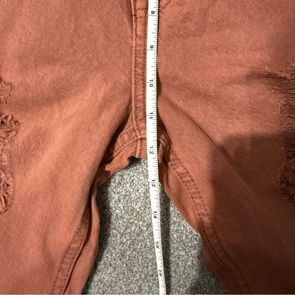 90’s Baggy Aeropostale Rust Orange Distressed Straight Jeans, Women’s 4R - Picture 6 of 12